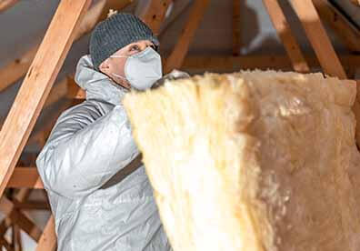 attic insulation installation