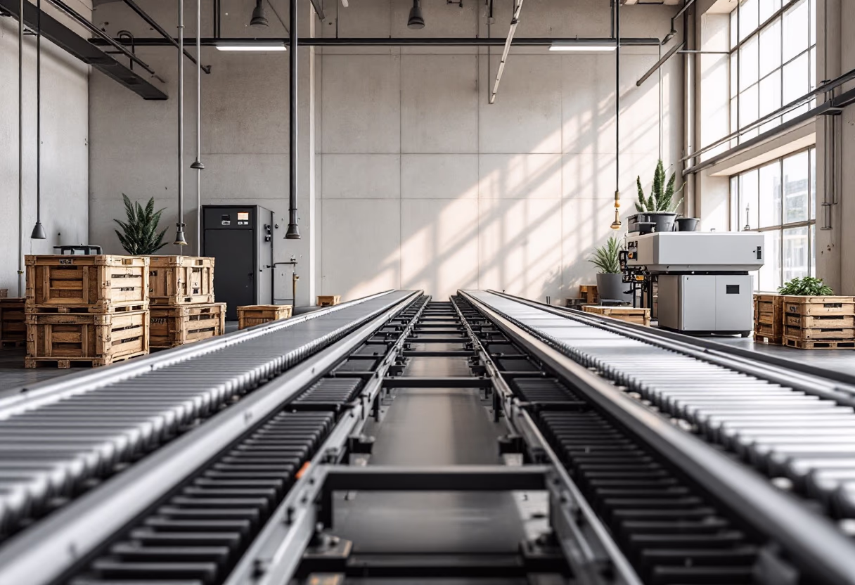 image of various production stages (for a manufacturing plant)