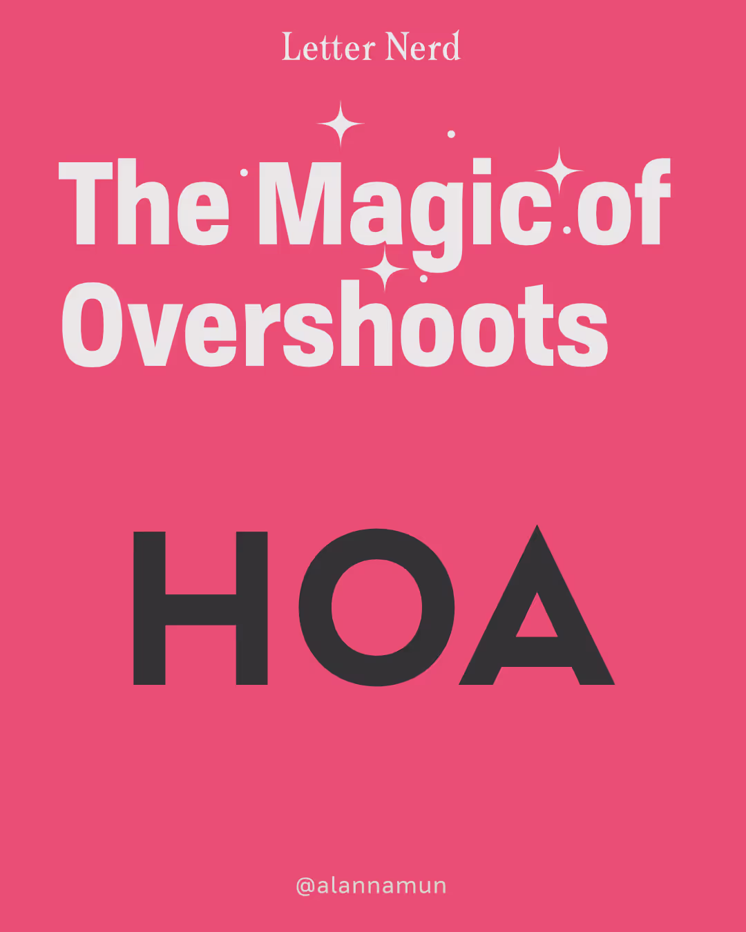 The magic of overshoots.