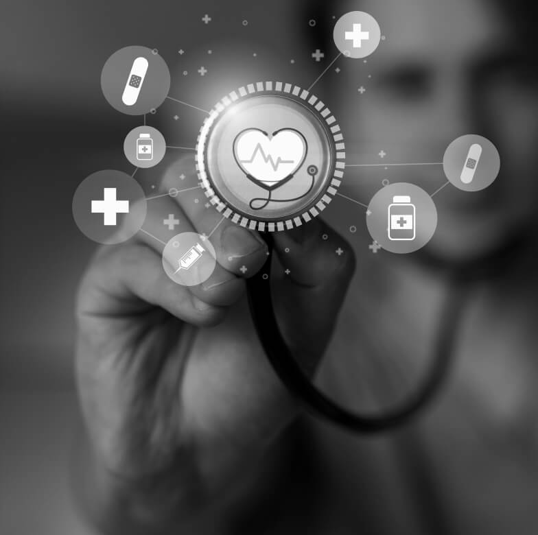 Medical Banner With Stethoscope