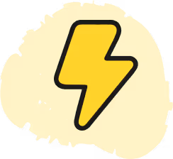  Yellow lightning bolt image