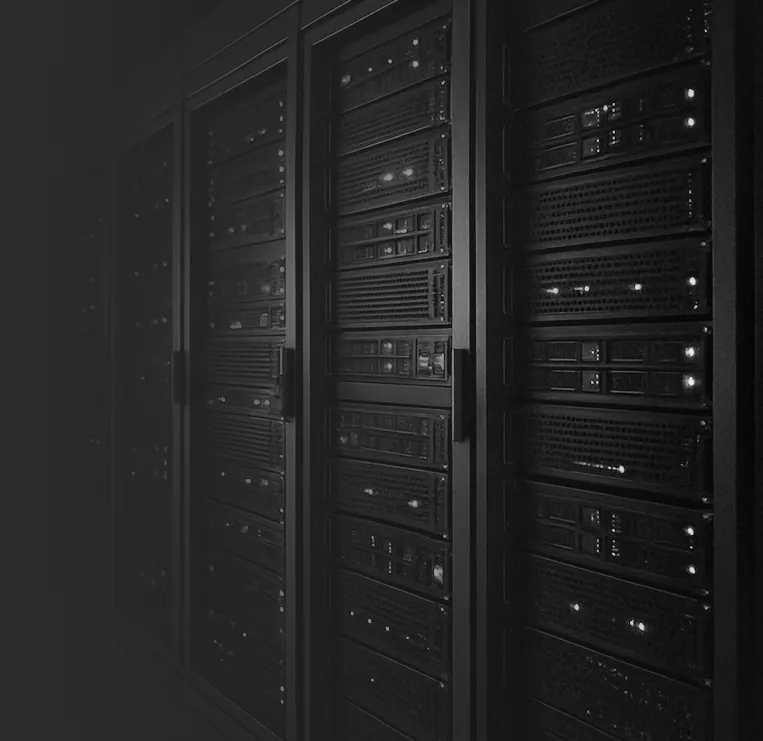 Dark high-performance computing infrastructure with stacked servers