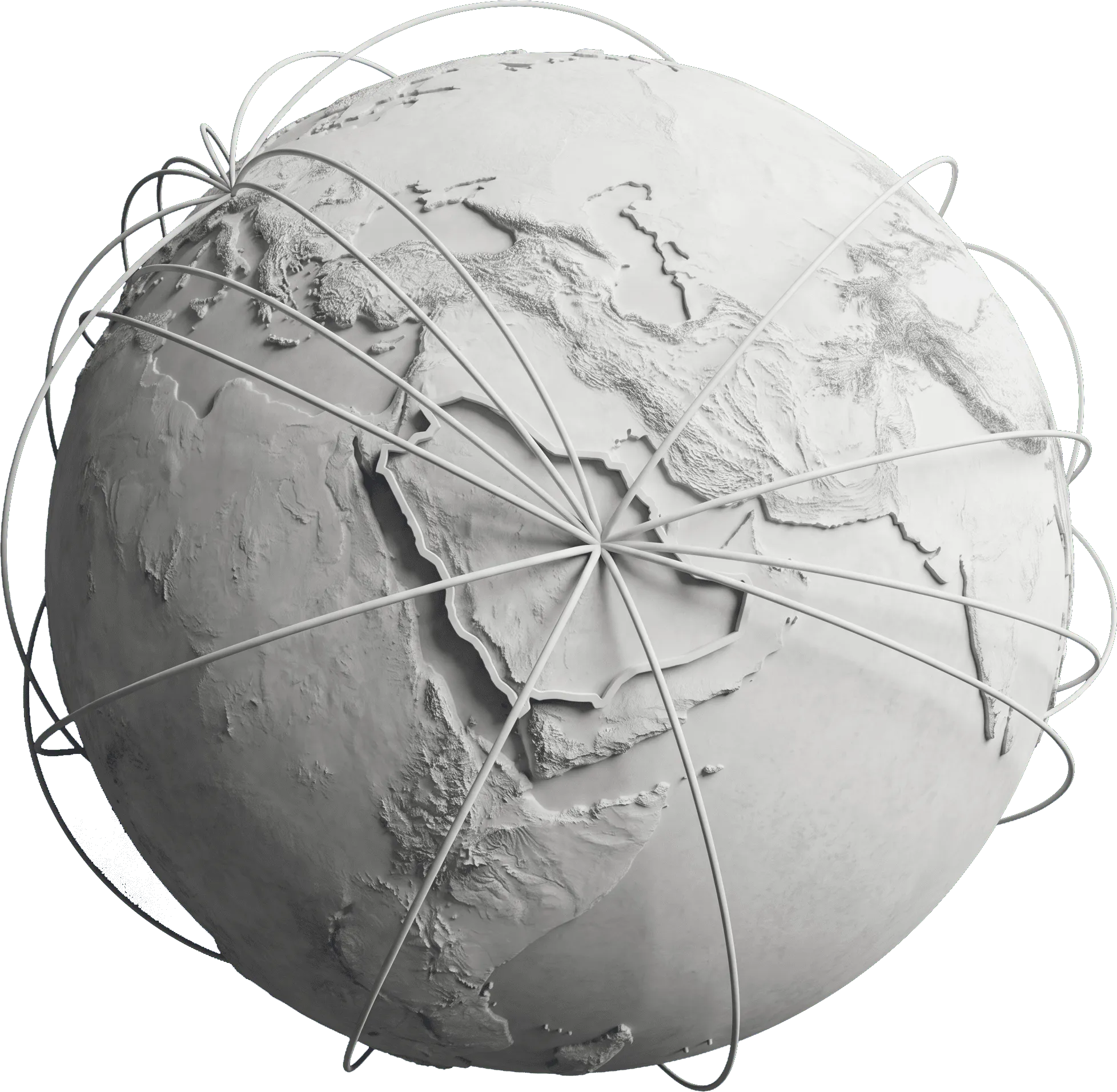 Side view of a stone king statue with a detailed beard wearing a crown, a grey cloak, and a blue patterned robe.