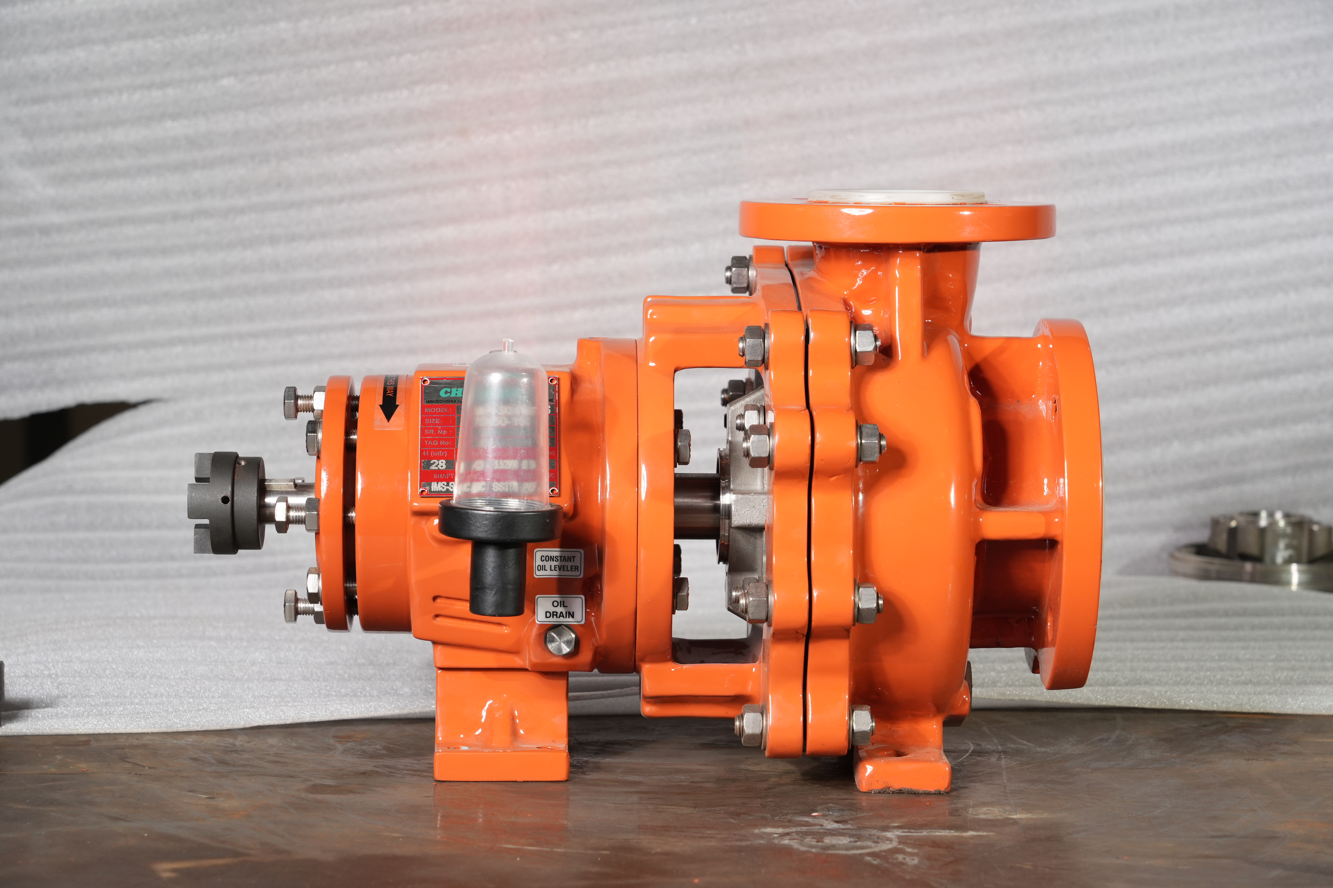 Chemitek NM Series non-metallic pump for corrosive media, featuring a thick PVDF casing