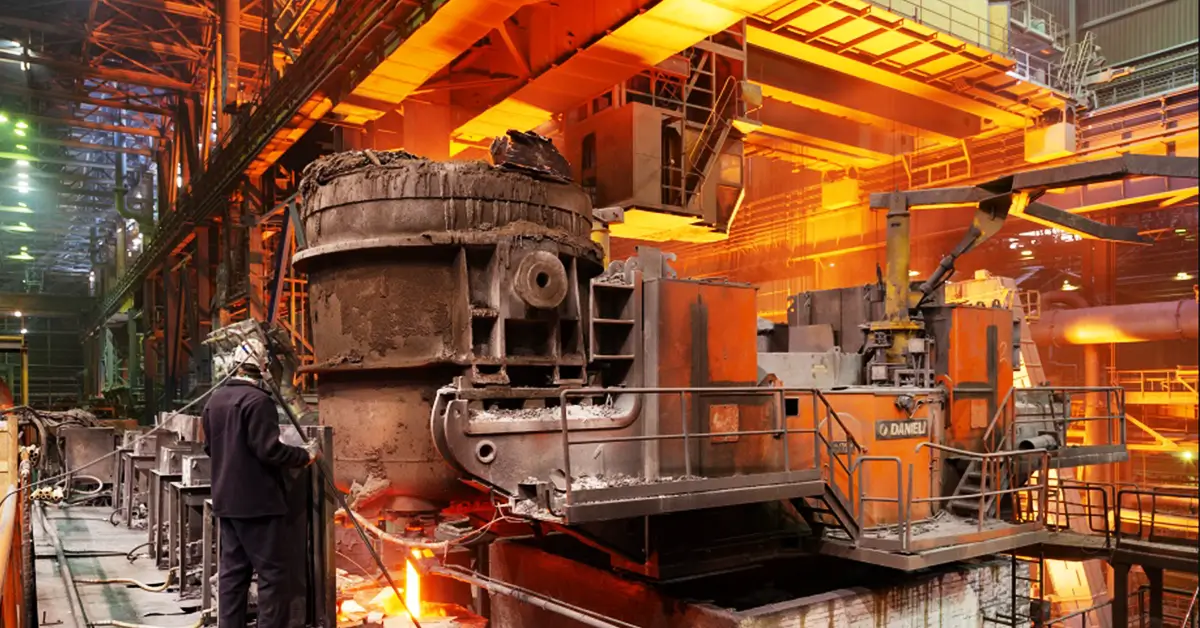 High temperature steel plant operations