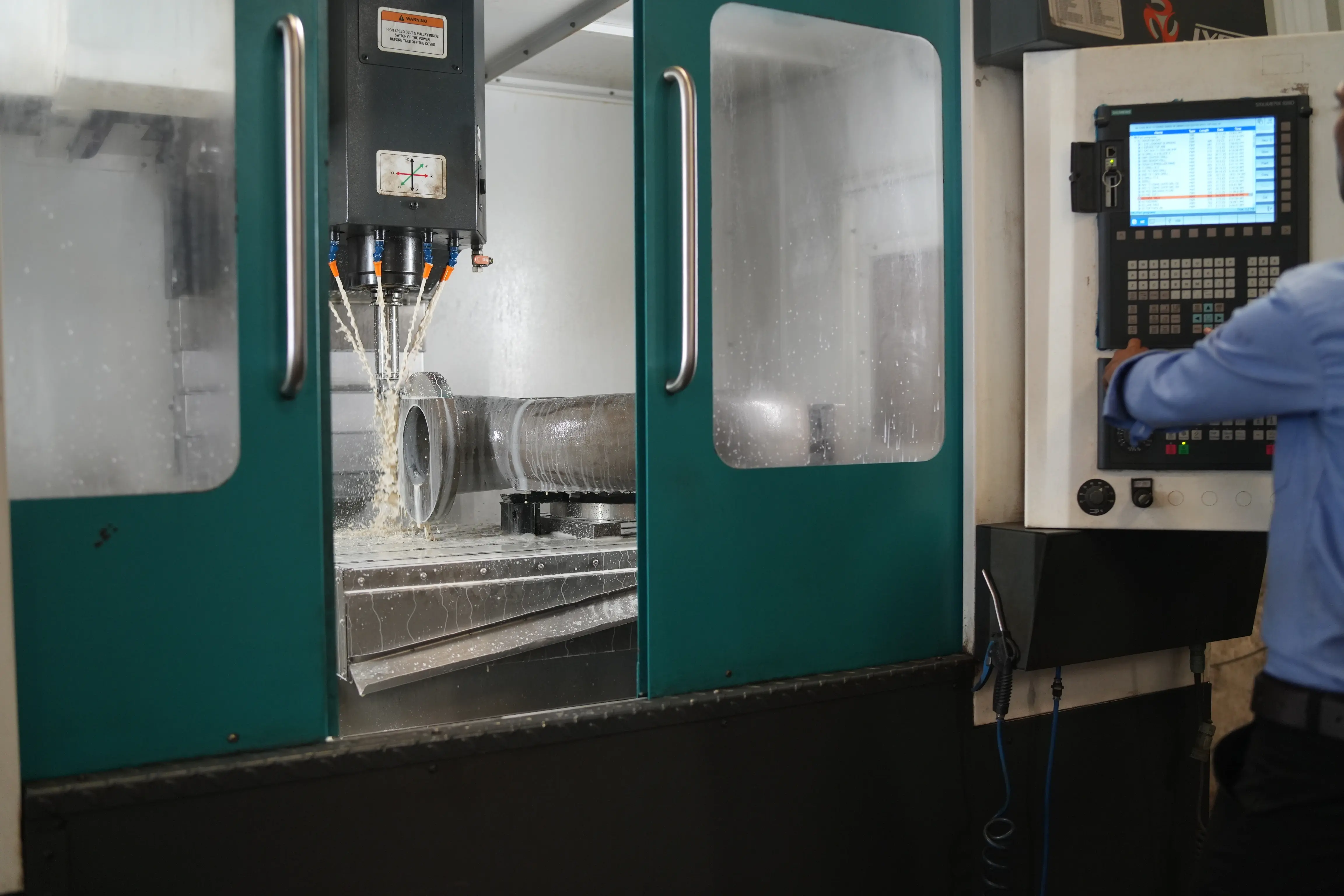 Close-up of the 8-stage investment casting process for a pump component