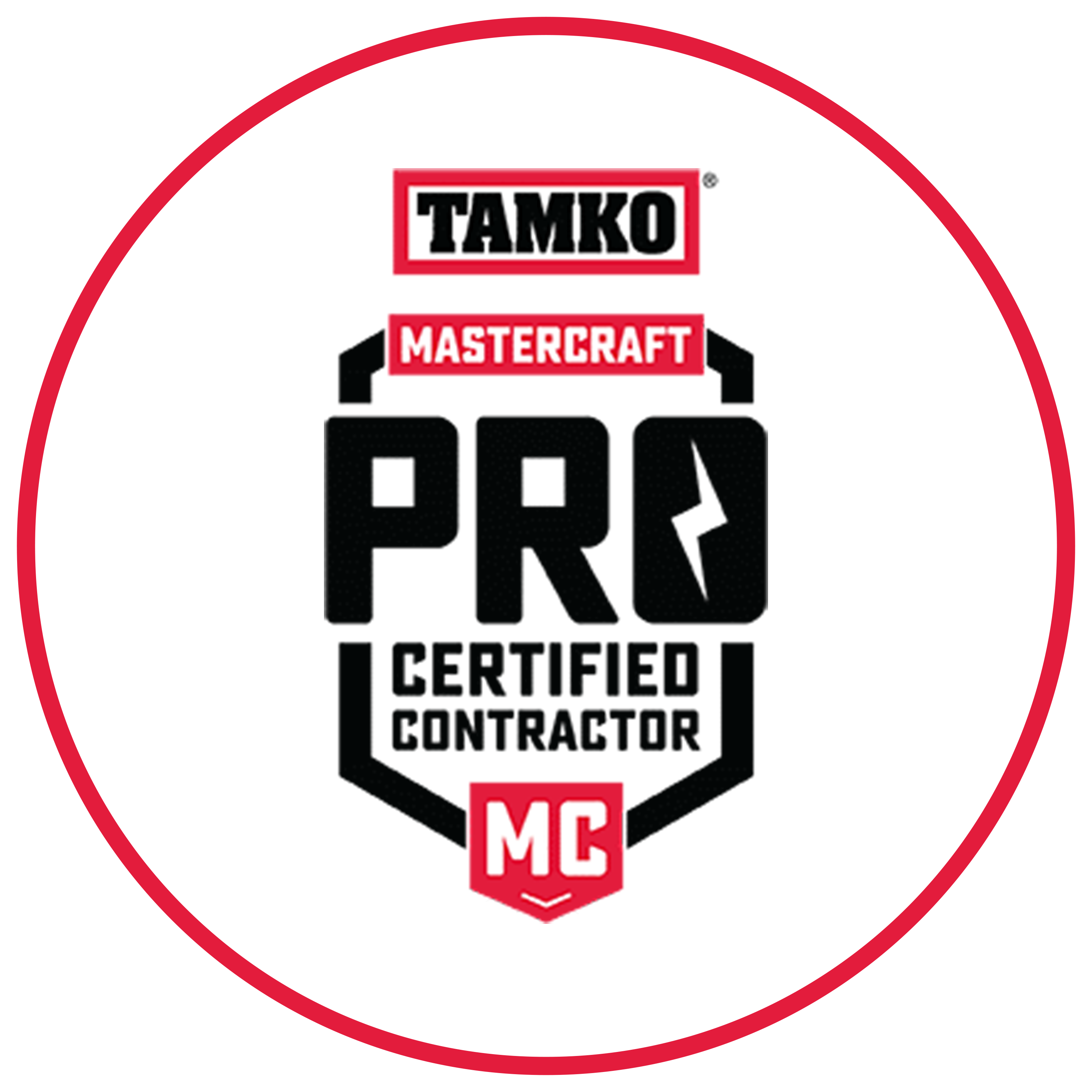 Tamko MasterCraft Pro Certified Contractor