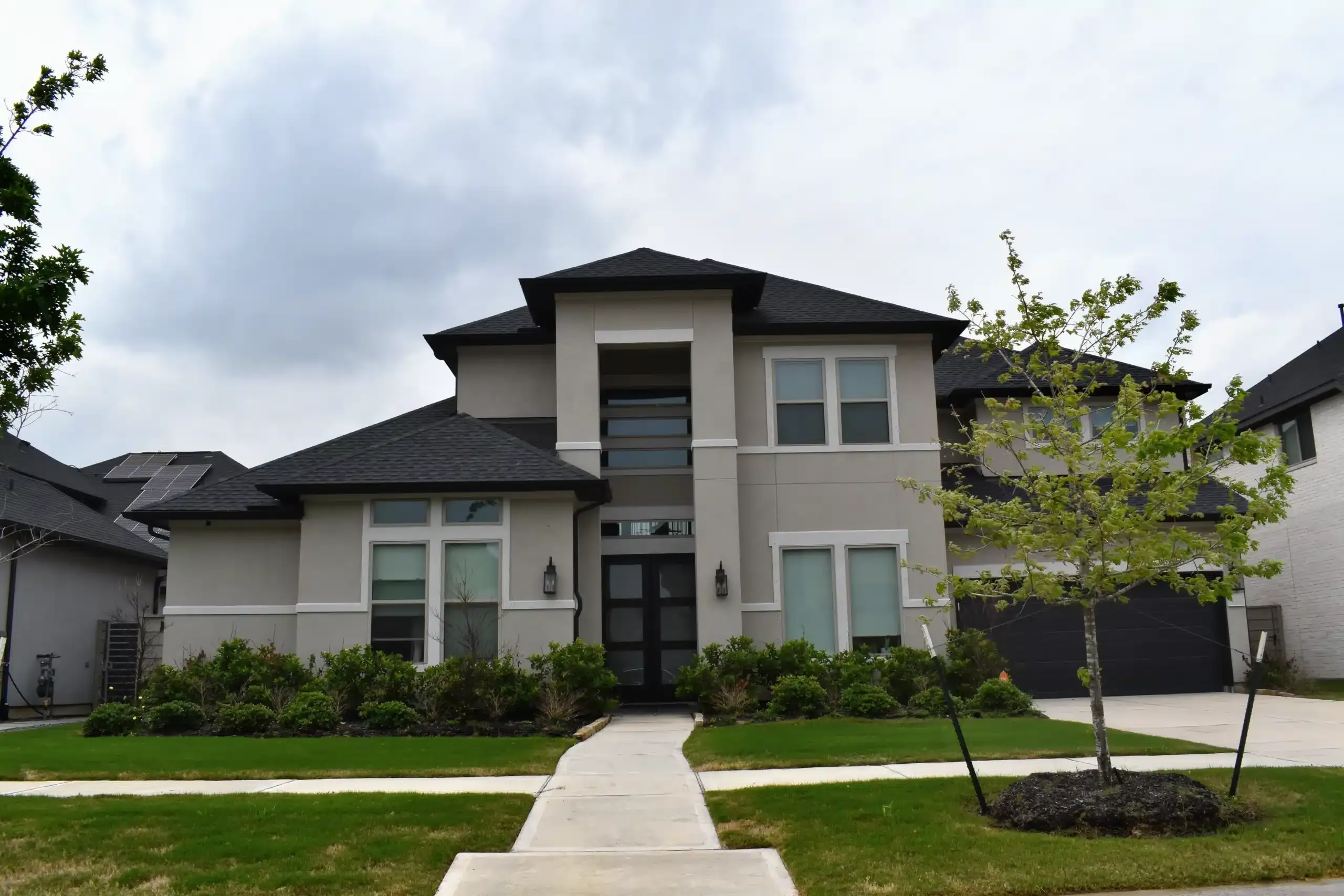 beautiful house with great roof