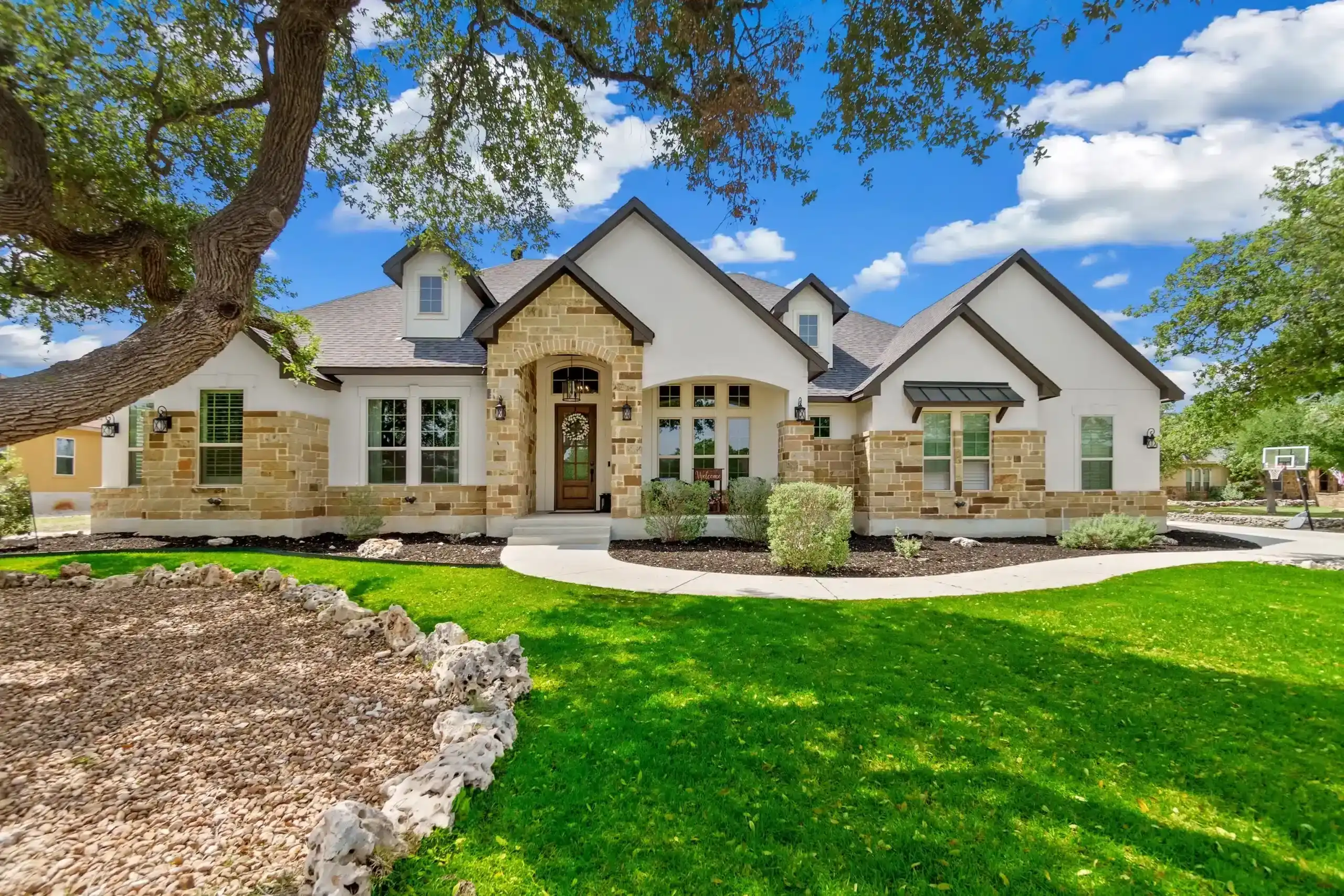 beautiful roof on home