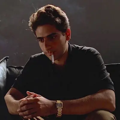 Cartier Tank Française watch worn by Michael Imperioli in The Sopranos.