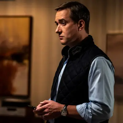 Cartier Moonphase watch worn by Matthew Macfadyen in Succession