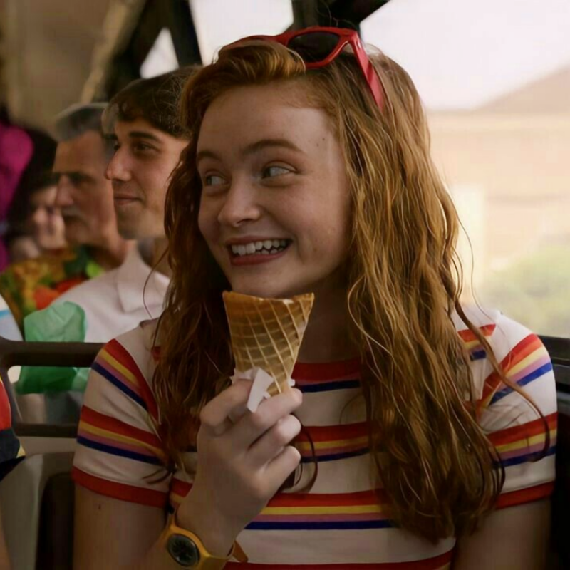 Swatch Yellow Racer watch worn by Sadie Sink as Max Mayfield in Stranger Things