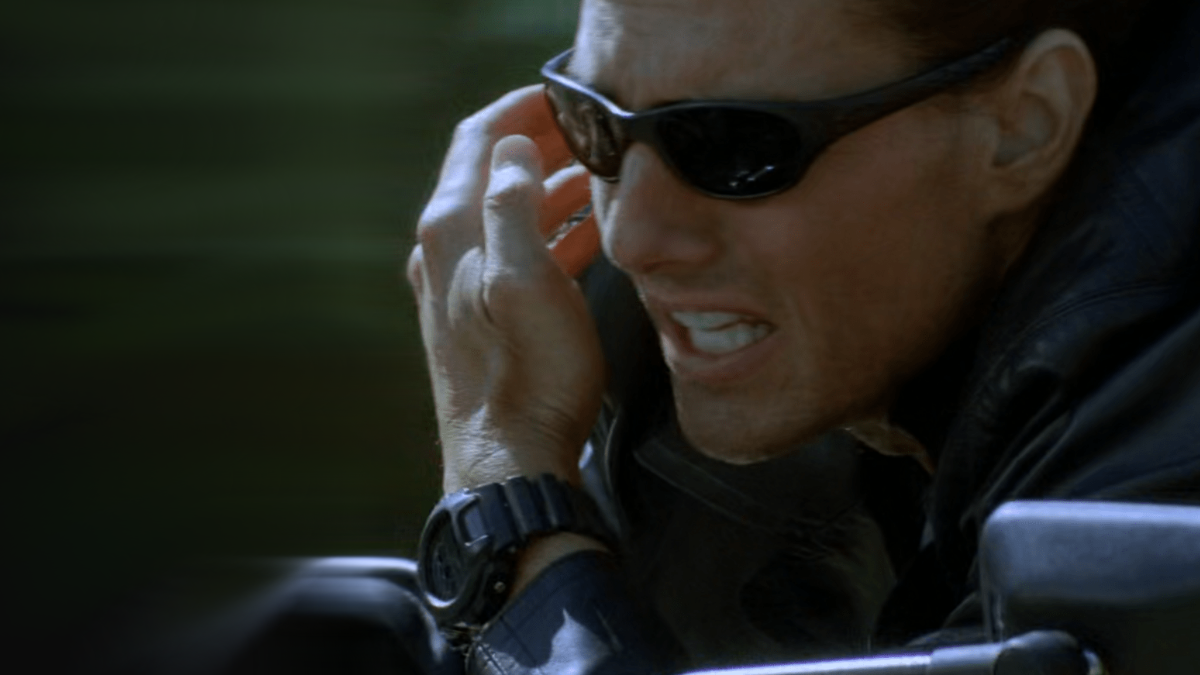 G-Shock DW-6900-1V watch worn by Tom Cruise in Mission: Impossible II.