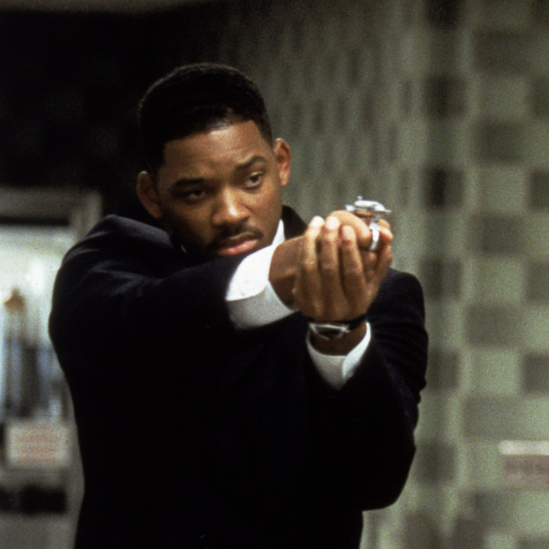 Will Smith as Agent J weaing a Hamilton Watch in Men in Black