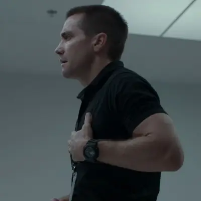 G-Shock GA-110-1B watch worn by Jake Gyllenhaal in The Guilty
