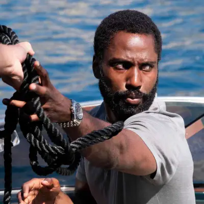 Hamilton Jazzmaster Seaview Chronograph watch worn by John David Washington in Tenet