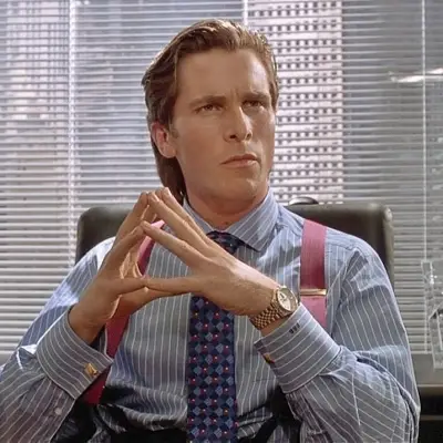 Seiko SNXJ90 watch worn by Patrick Bateman played by Christian Bale in American Psycho.