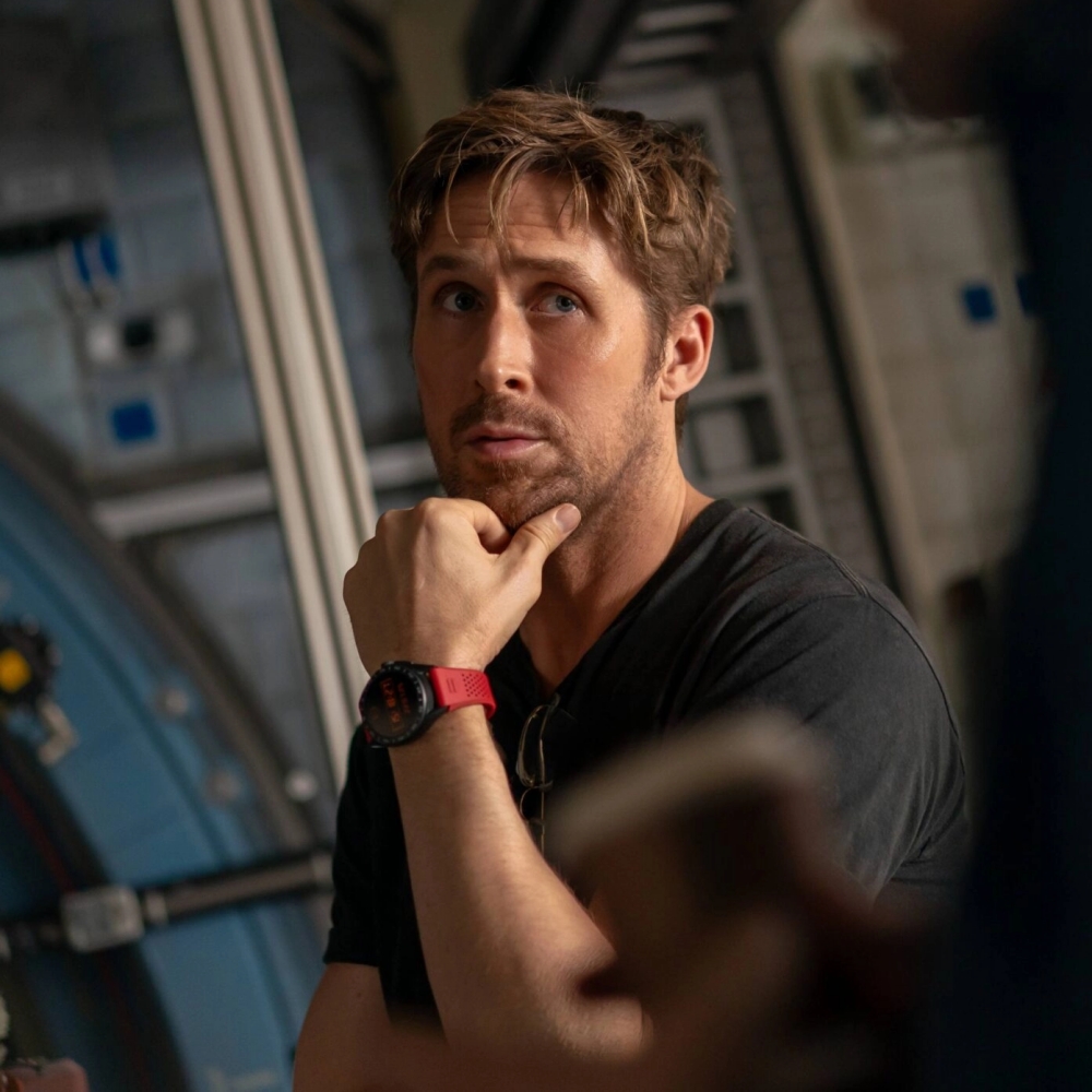 Ryan Gosling wearing a Tag Heuer watch in Project Hail Mery