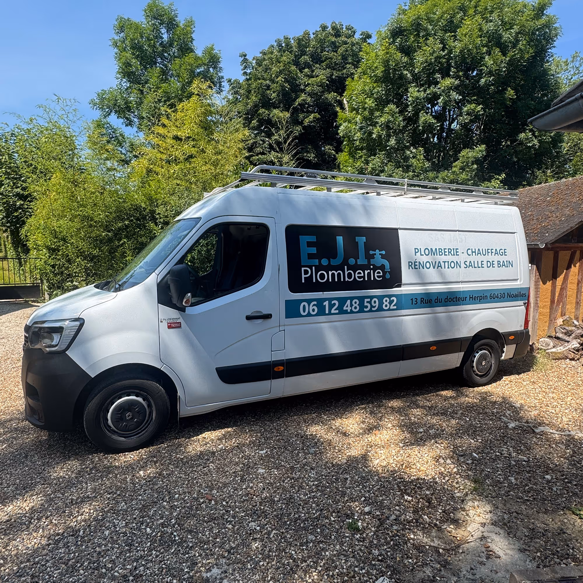 Camion d'intervention EJI Plomberie