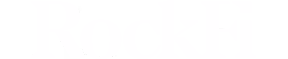 Logo RockFi en texte blanc sur fond transparent.