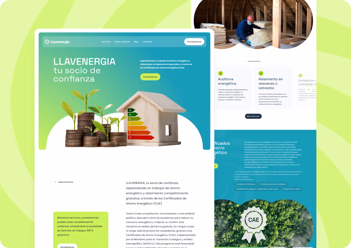 Création du site Web de LLVA Energia