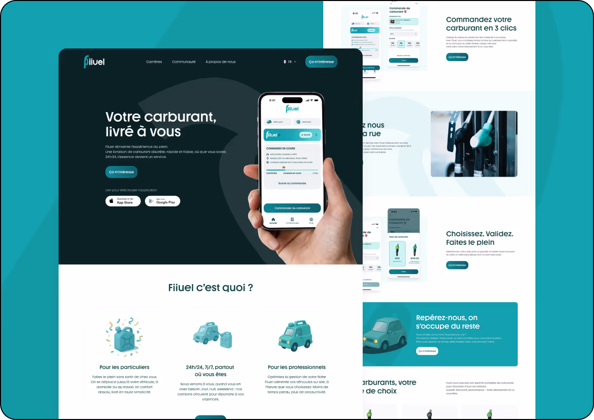 Création du site web de Fiiuel