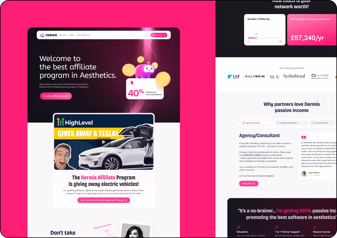 Création du site Web de Dermis