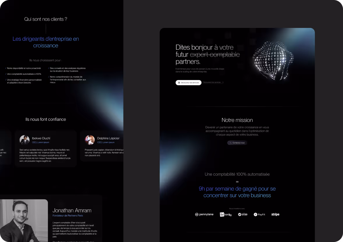 Création du site de Partners Paris
