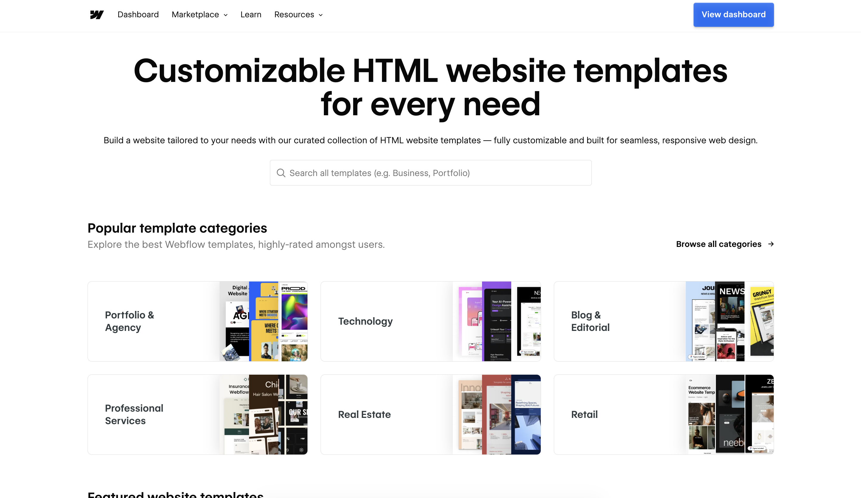 Template Webflow