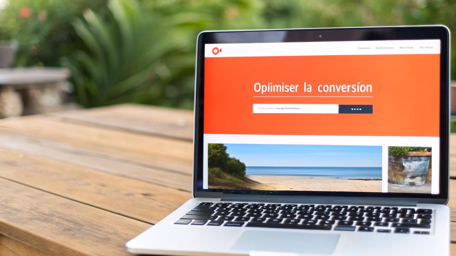 Personne analysant des graphiques de conversion sur un ordinateur portable, illustrant l'optimisation du taux de conversion