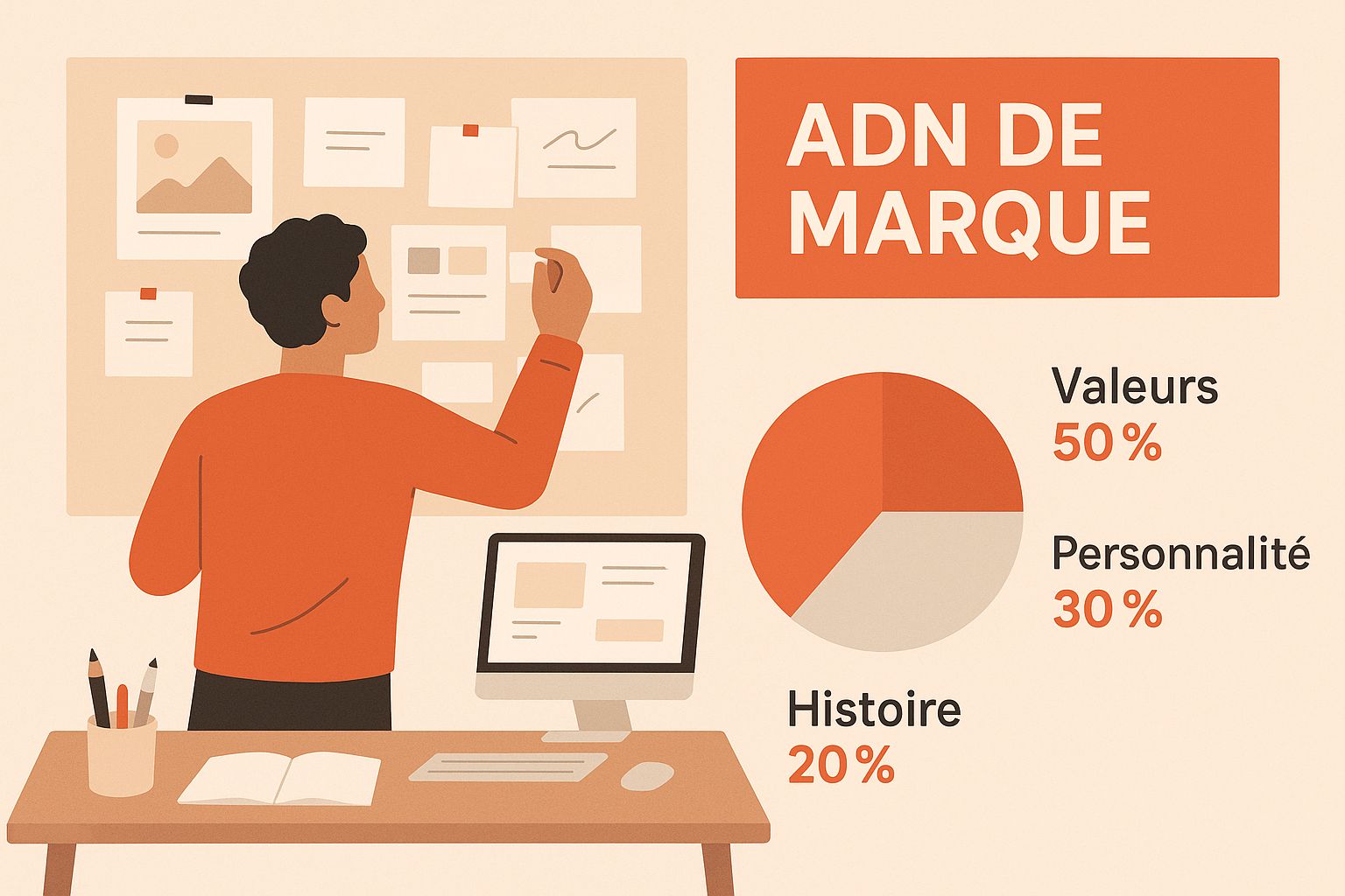 Infographic about comment créer une identité visuelle