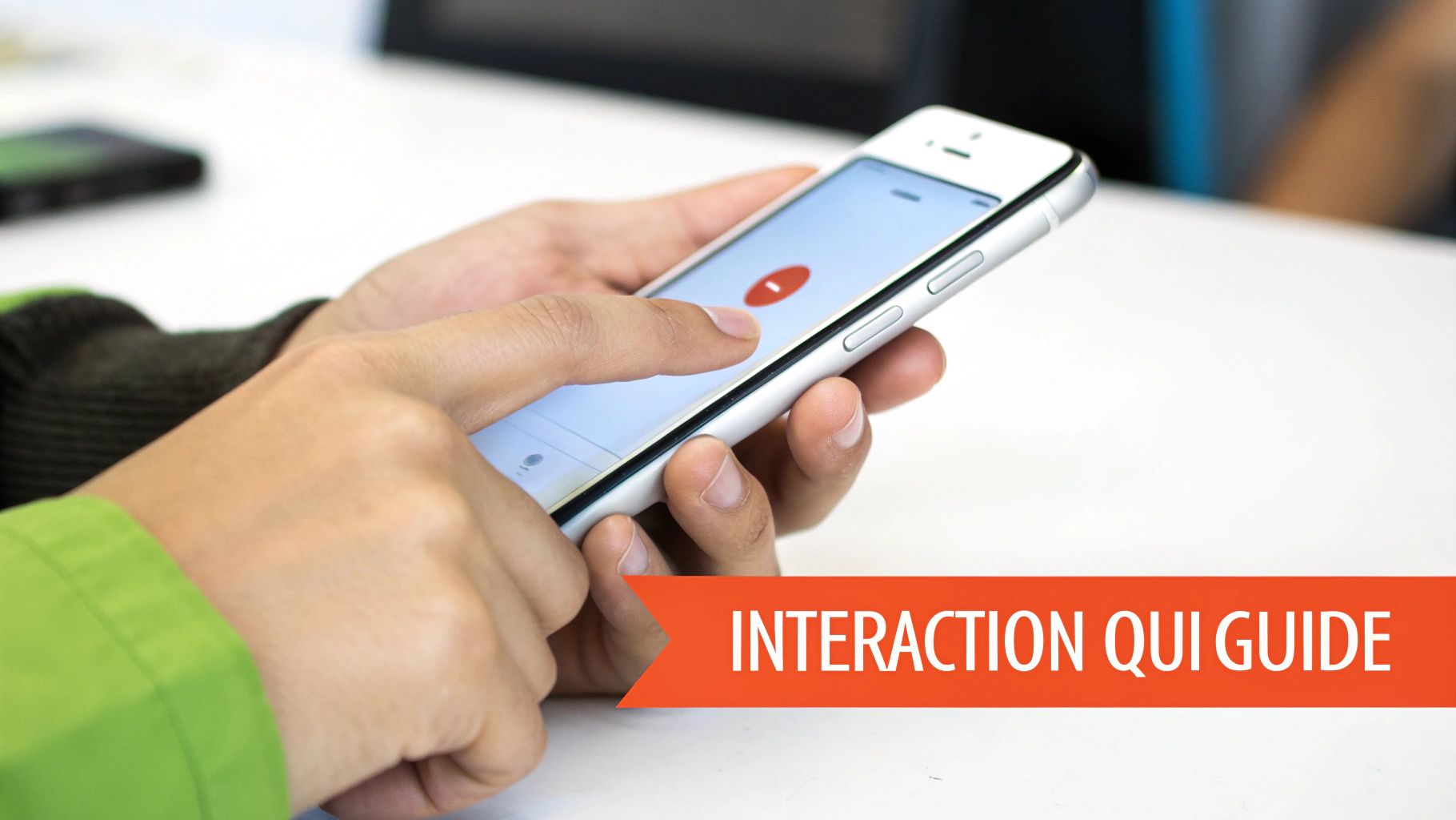 Une interface utilisateur montrant des interactions et des animations fluides.