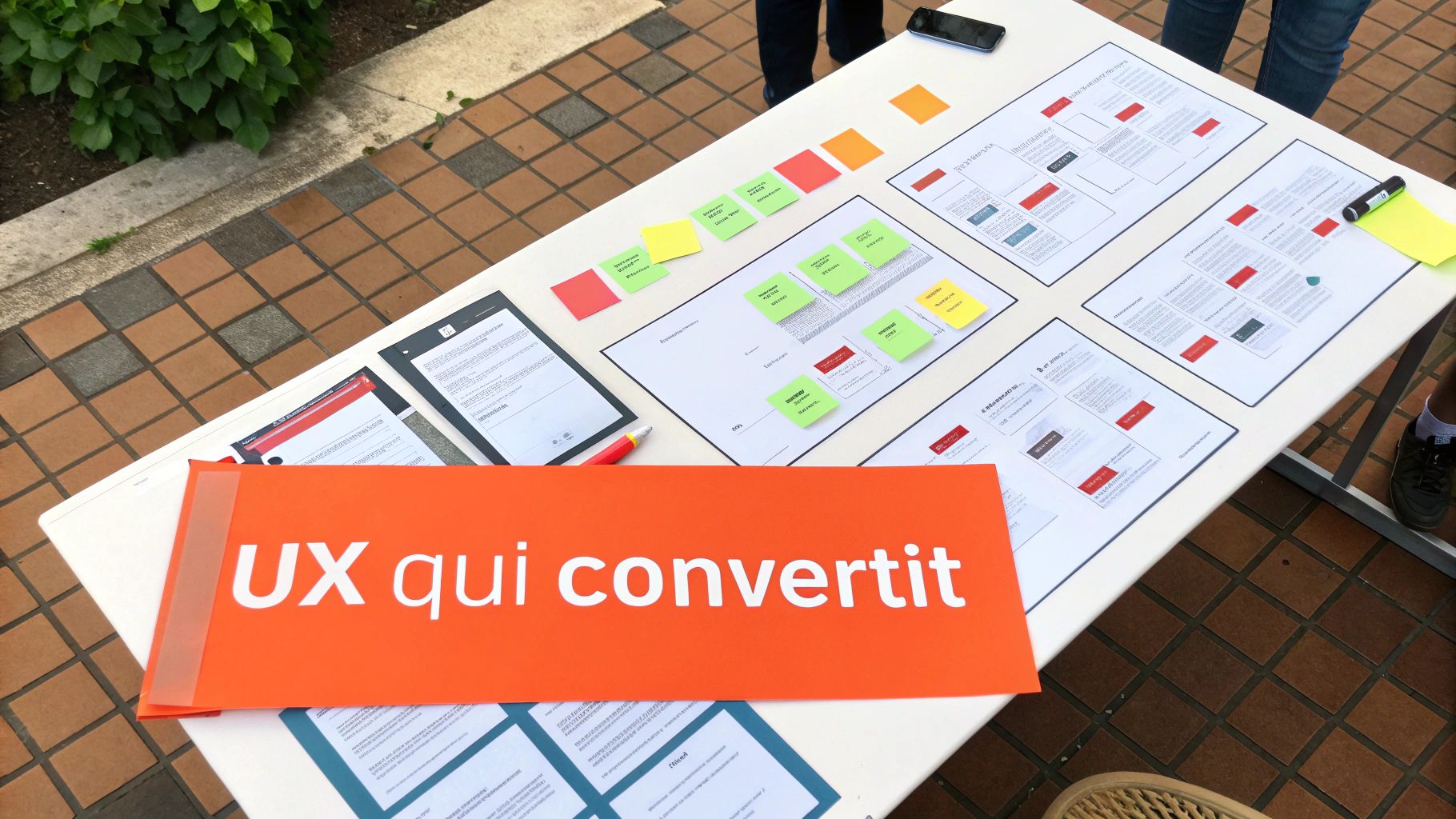 Illustration d'un parcours utilisateur fluide sur un appareil mobile