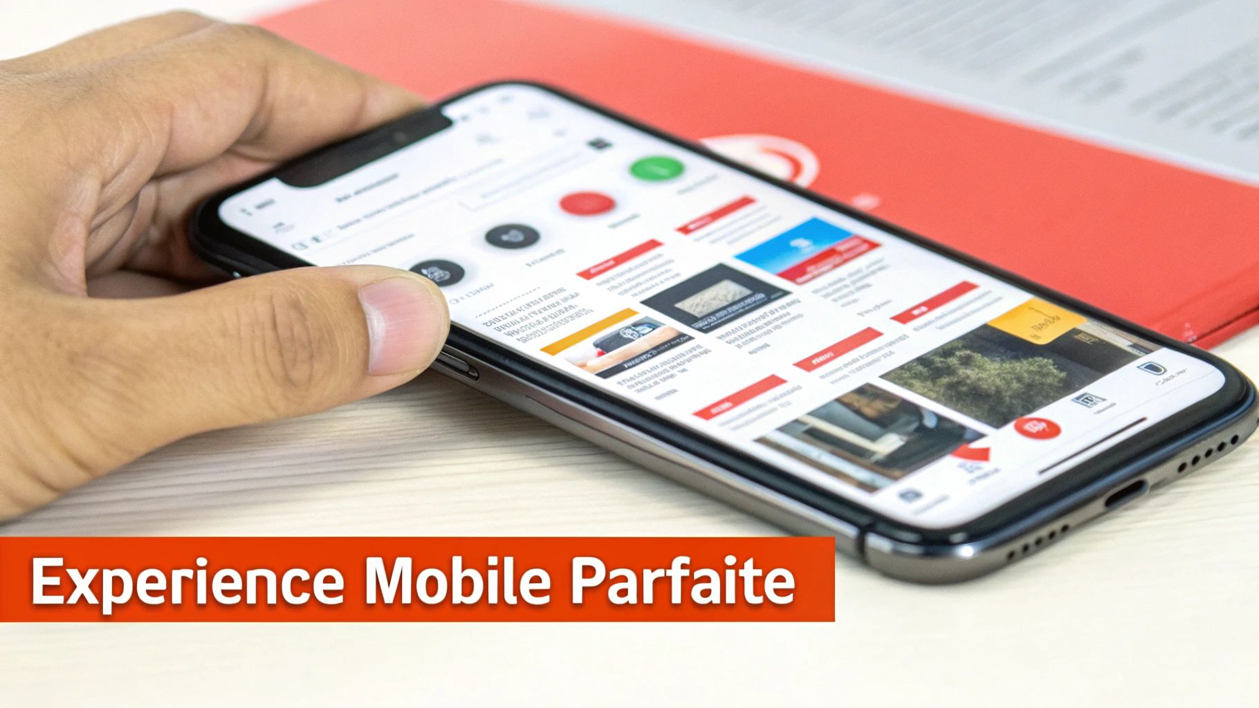 Smartphones showing a responsive website design