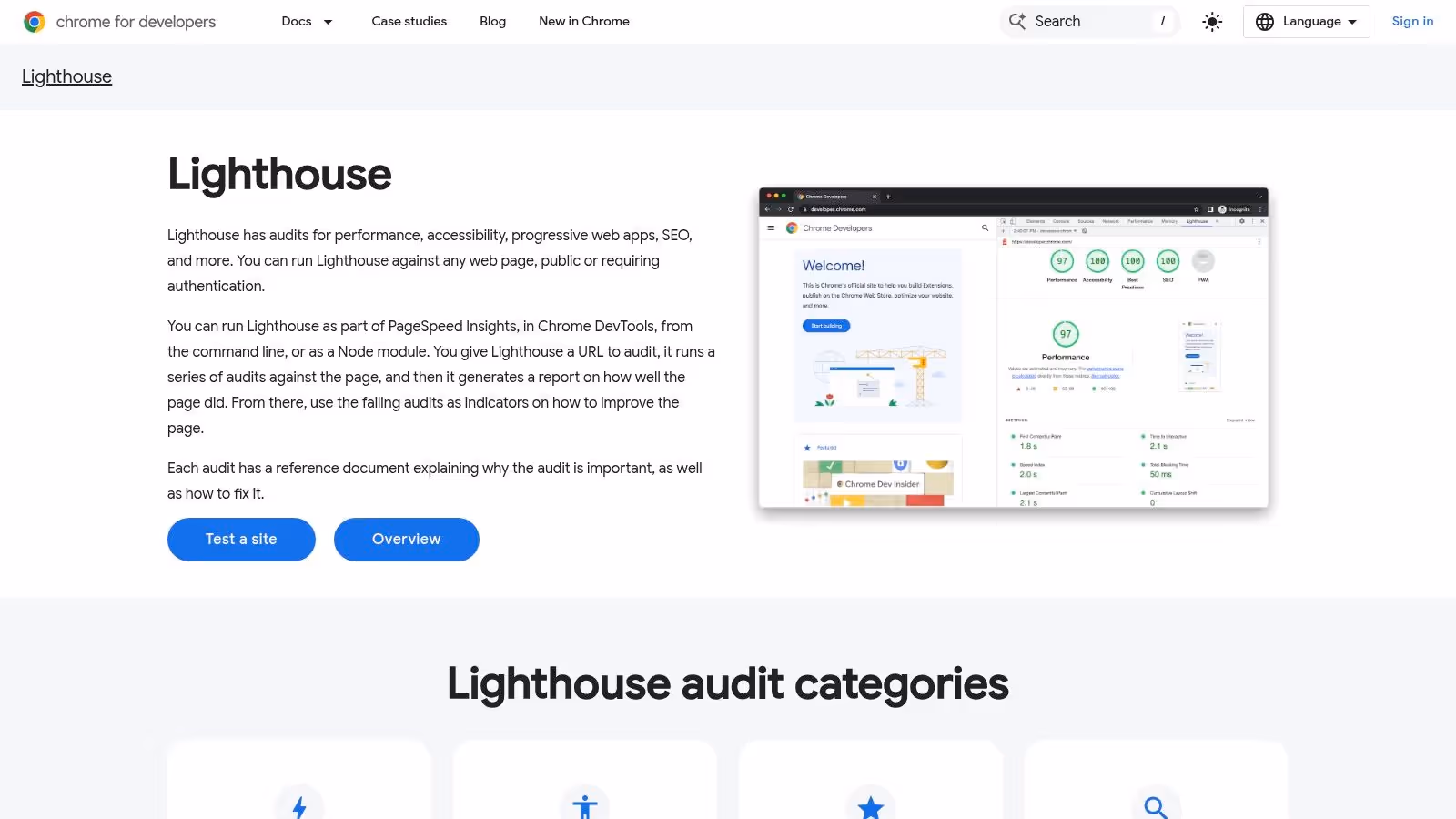Lighthouse (Chrome DevTools)