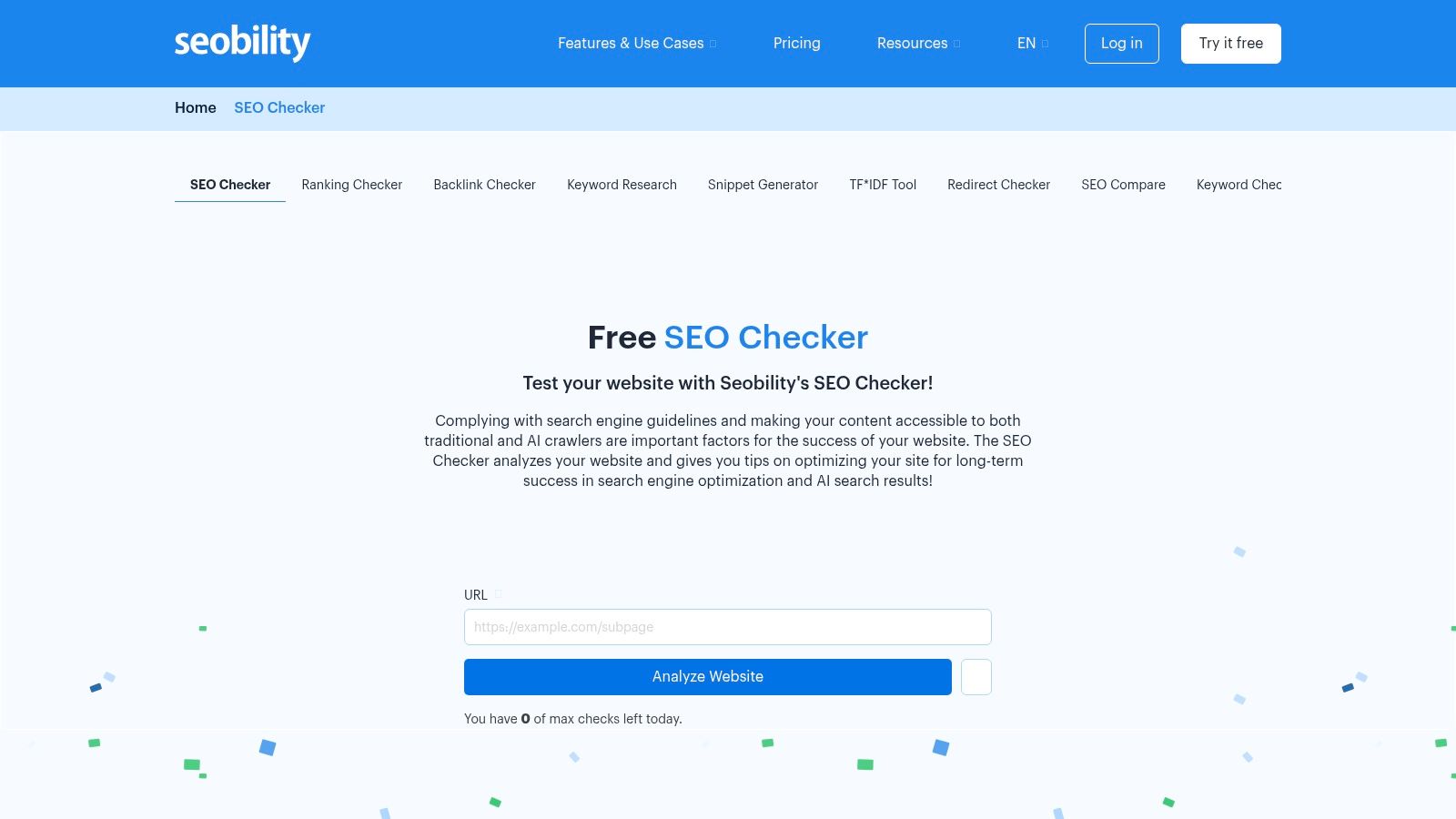 Seobility – SEO Checker