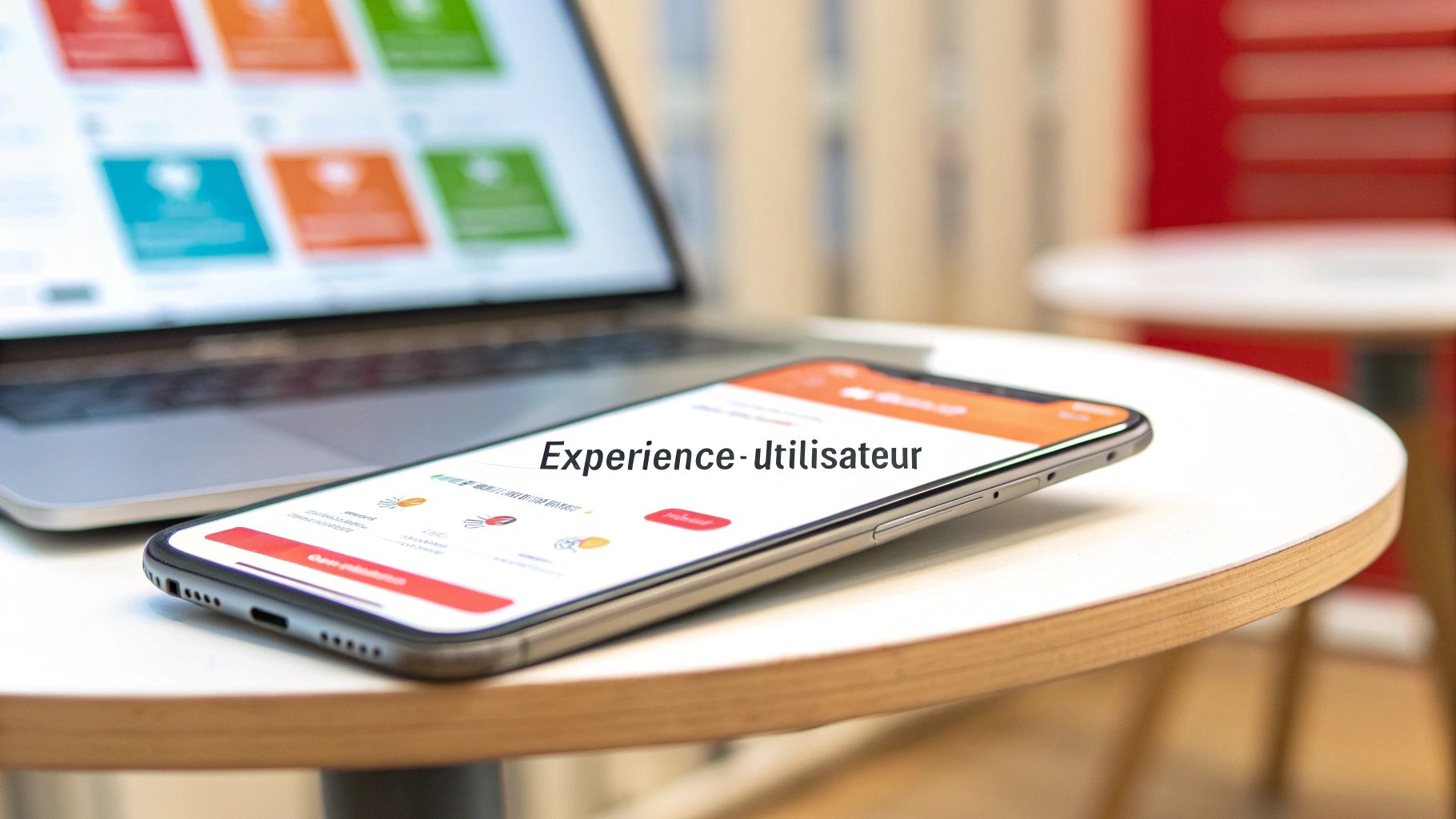 Une personne naviguant sur un site web sur son téléphone mobile, illustrant l'importance de l'expérience utilisateur.