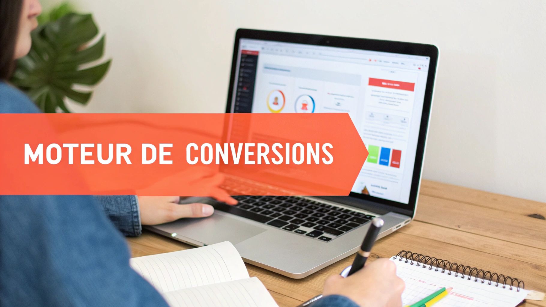 Une personne dessinant des wireframes pour une interface utilisateur sur un carnet, illustrant le processus de planification de l'UX design web.