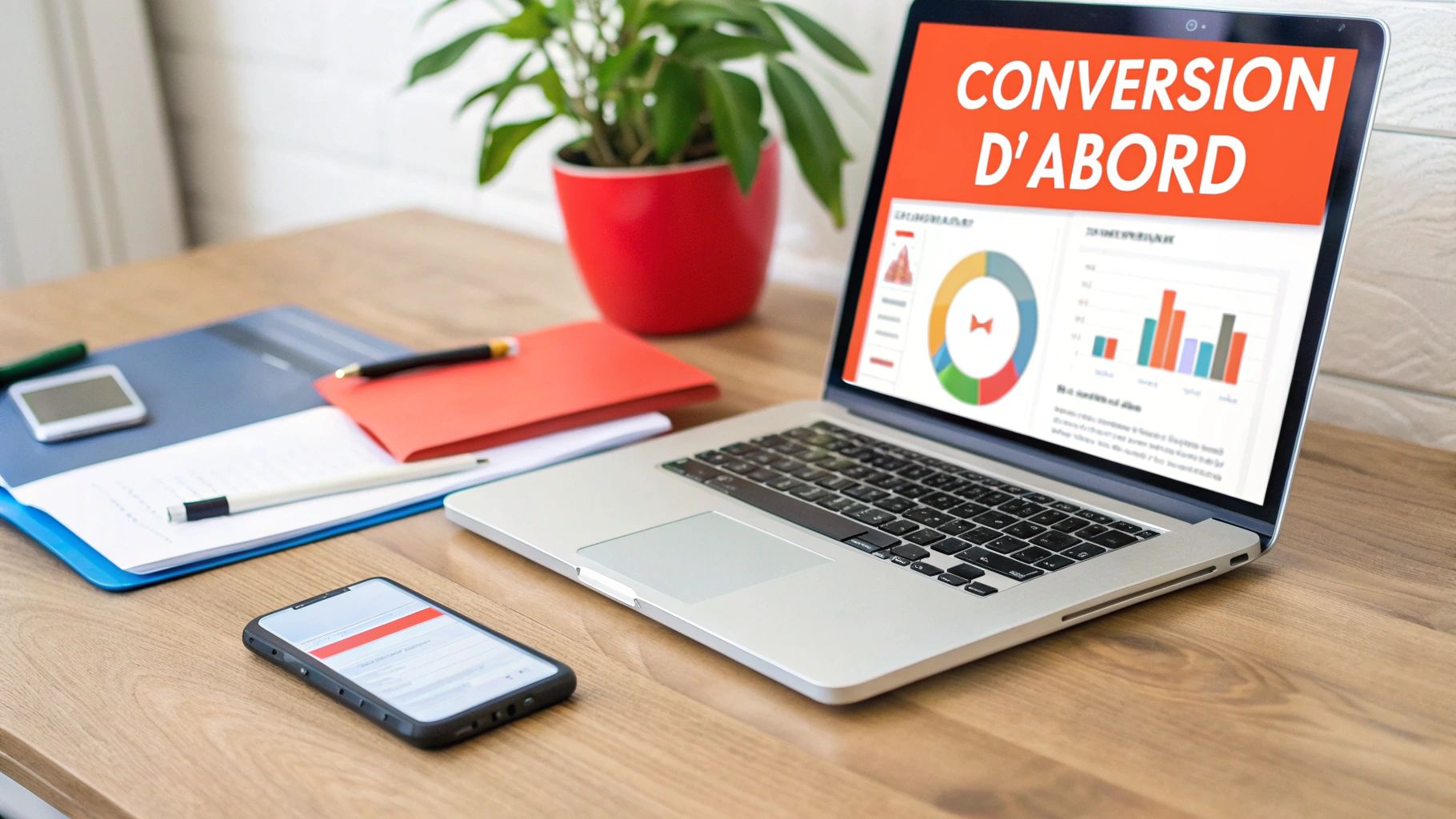 Un homme concentré travaillant sur la conception d'un site web sur son ordinateur portable dans un bureau moderne.