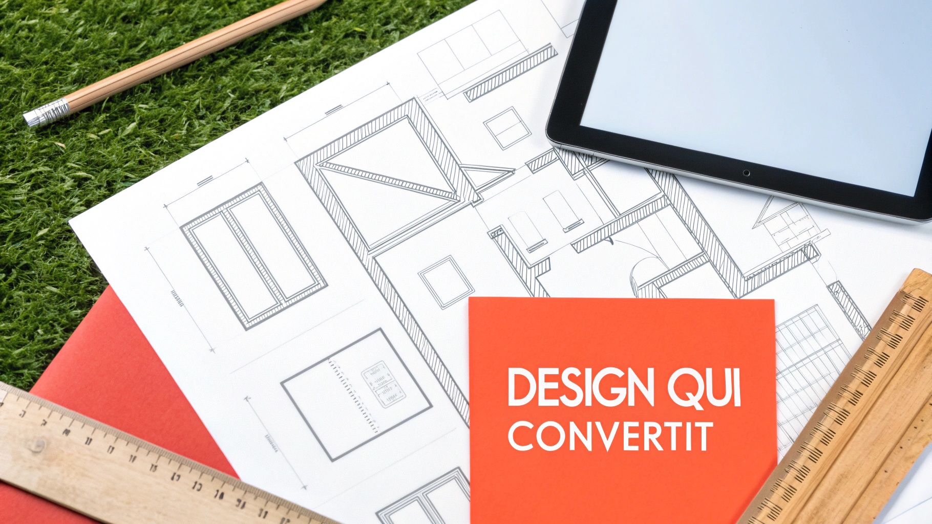 Capture d'écran du Webflow Designer, montrant une interface de conception visuelle avec des panneaux d'outils sur les côtés et un aperçu de page web au centre.