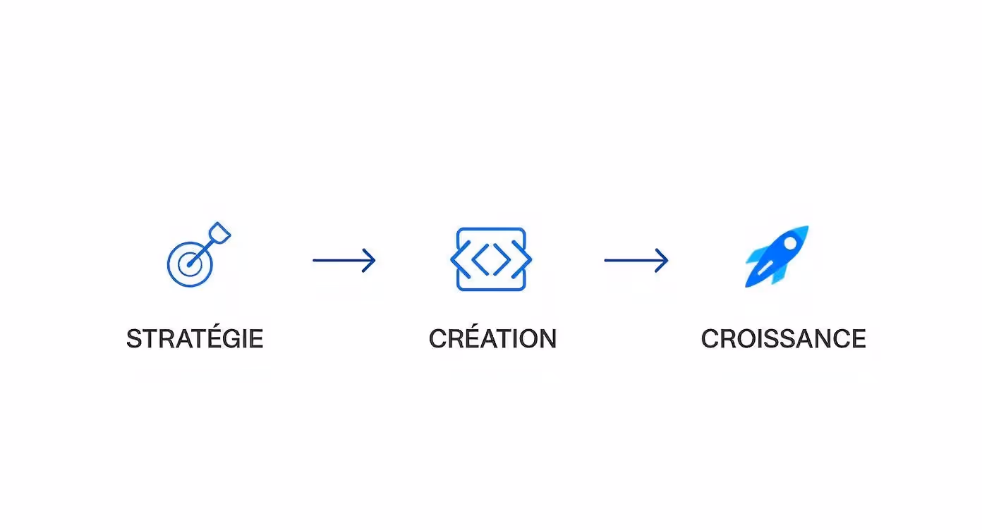 Infographic about création de site internet
