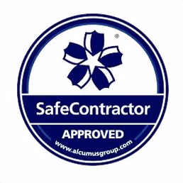 Safe contractor approved stamp.