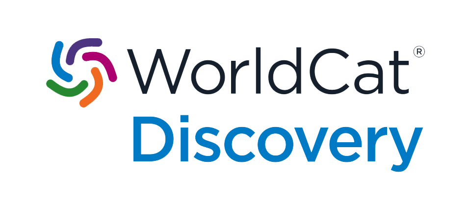 WorldCat Discovery logo with colorful swirl icon and text.