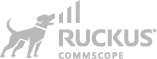 Ruckus company logo featuring a stylized dog and signal bars.