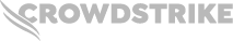 CrowdStrike company logo in grey with a stylized falcon head.