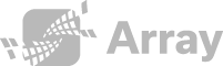 Array company logo with stylized graphic and text.