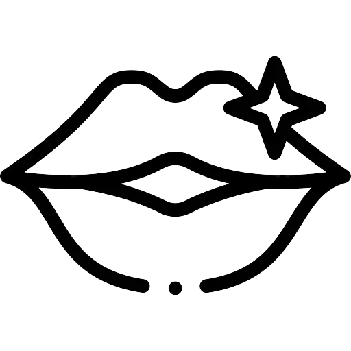 Smiling lips representing a whiter, happier smile.