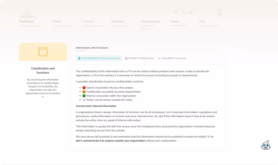Kymatio's dashboard