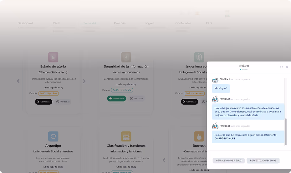Kymatio's dashboard