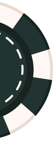 Vue rapprochée d'un segment de jeton de poker noir et blanc.